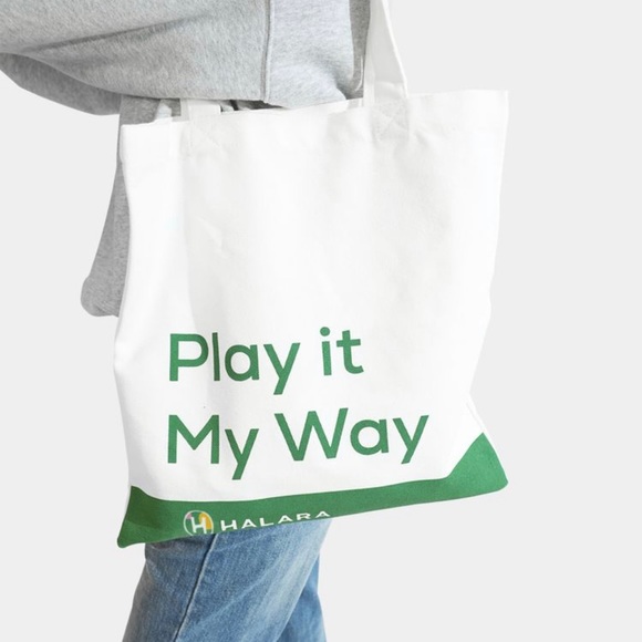 Play It My Way Halara Canvas Bag NWT (MAKE AN OFFER) - Picture 2 of 3